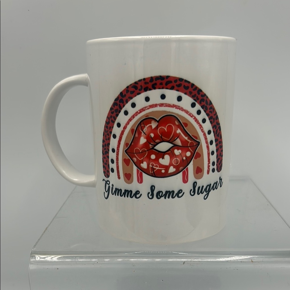 Cricut White and Red Dining Mugs with Nautical Design